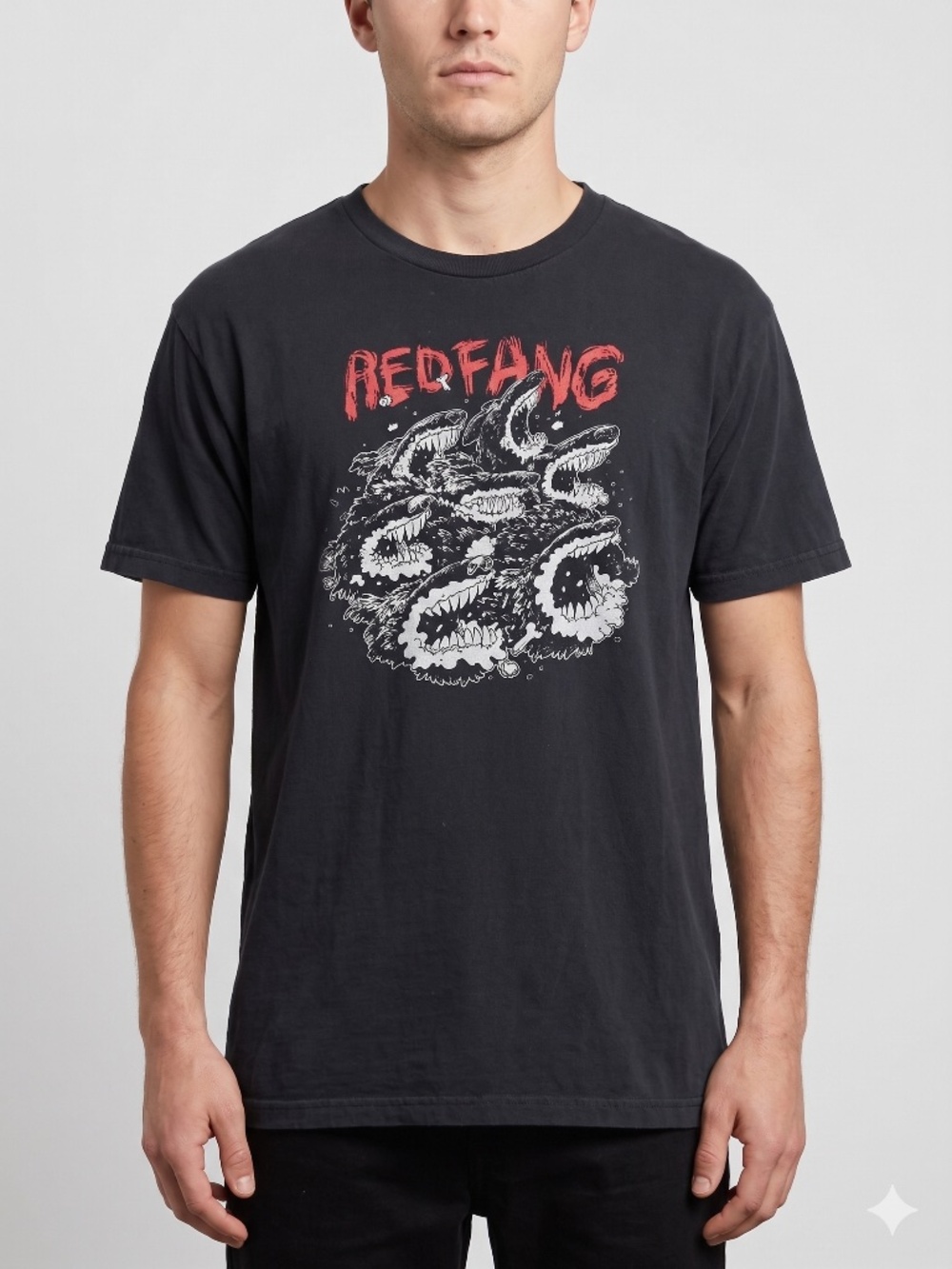 Volcom x Red Fang Travis Millard Art Loft Graphic T-Shirt Mens XL Black